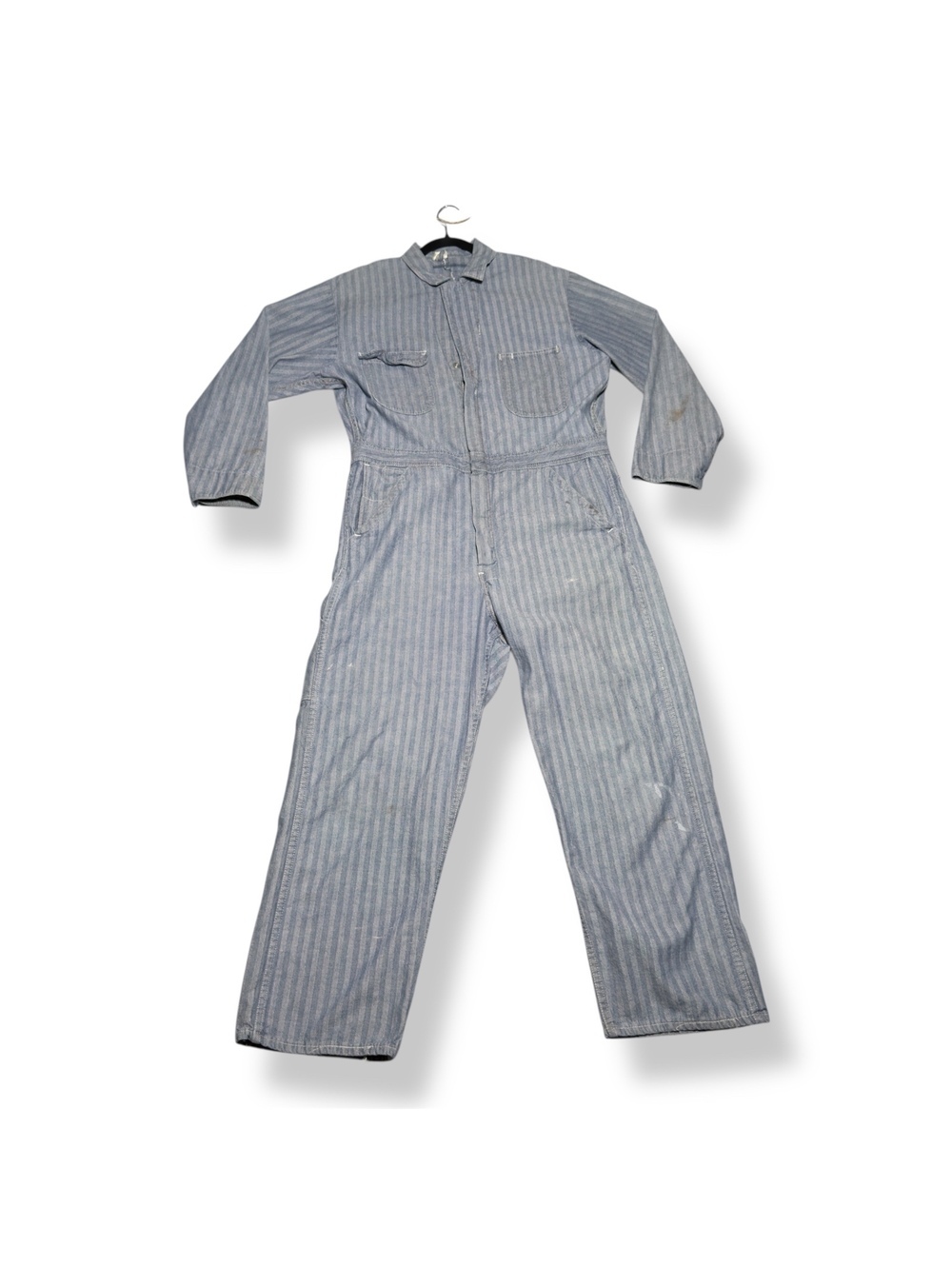Vintage Sears Blue Striped Work Coveralls
